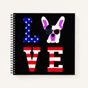 Frenchie Gift COOLE NIEDLICHE LIEBE Notizblock