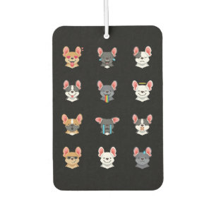 Frenchie Gift Emotionale Gesicht Französischer B Autolufterfrischer