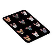Frenchie Gift | Emotionale Gesicht Französischer B Magnet (Rechte Seite)