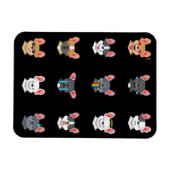 Frenchie Gift | Emotionale Gesicht Französischer B Magnet (Horizontal)