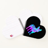 Frenchie Gift | Farbenfrohe Gezeichnet Bulldog Notizblock (Innenseite)