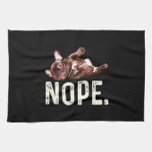 Frenchie Gift | French Bulldog Nope. Geschirrtuch (Horizontal)