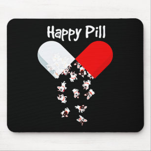 Frenchie Gift Happy Pill French Bulldog Gift Mousepad