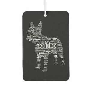 Frenchie Gift I Liebe mein Bulldoge Autolufterfrischer