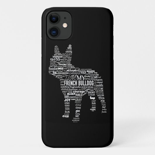 Frenchie Gift | I Liebe mein Bulldoge Case-Mate iPhone Hülle (Rückseite)