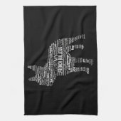 Frenchie Gift | I Liebe mein Bulldoge Geschirrtuch (Vertikal)