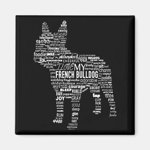 Frenchie Gift I Liebe mein Bulldoge Magnet