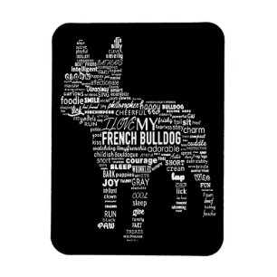 Frenchie Gift I Liebe mein Bulldoge Magnet