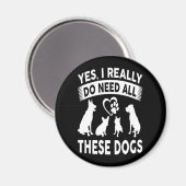Frenchie Gift |Ja, ich brauche wirklich all diese  Magnet (Vorderseite/Rückseite)