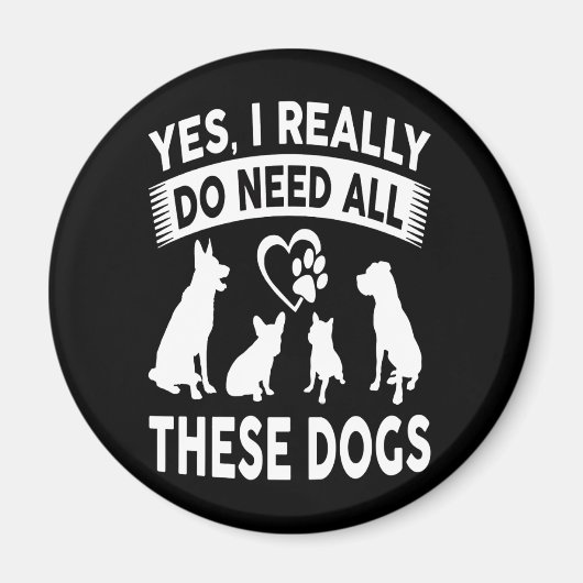 Frenchie Gift |Ja, ich brauche wirklich all diese  Magnet (Vorne)