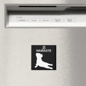Frenchie Gift | Namaste French Bulldog Gift Magnet (In Situ (Geschirrspüler))