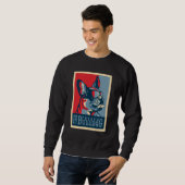 Frenchie Gift | Niedliche Liebe Der französische B Sweatshirt (Vorne ganz)