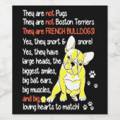 Frenchie Gift | Sie sind französische Bulldogs Weinetikett (Einzelnes Label)
