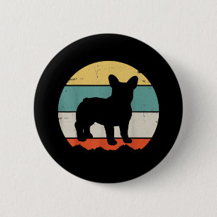 Frenchie Gift Vintages Französisches Bulldog-Ges Button