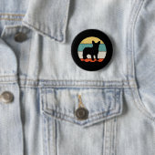 Frenchie Gift | Vintages Französisches Bulldog-Ges Button (Beispiel)