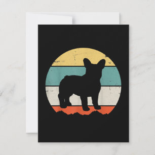 Frenchie Gift Vintages Französisches Bulldog-Ges Dankeskarte