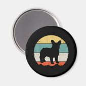 Frenchie Gift | Vintages Französisches Bulldog-Ges Magnet (Vorderseite/Rückseite)