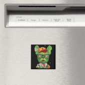 Frenchie Gift | Zombie French Bulldog Magnet (In Situ (Geschirrspüler))