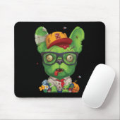 Frenchie Gift | Zombie French Bulldog Mousepad (Mit Mouse)