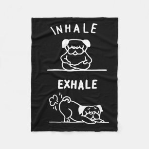 Frenchie Gift   Zur Inhalation von Exhale Fleecedecke