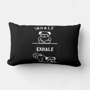 Frenchie Gift   Zur Inhalation von Exhale Lendenkissen