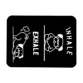 Frenchie Gift | Zur Inhalation von Exhale Magnet (Horizontal)