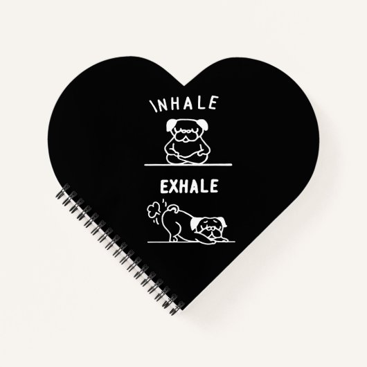 Frenchie Gift | Zur Inhalation von Exhale Notizblock (Vorderseite)