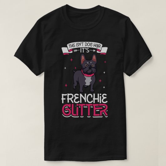 Frenchie Glitzer T-Shirt (Design vorne)