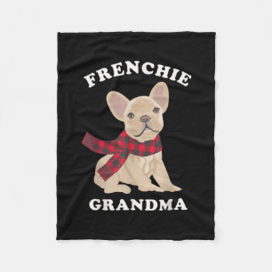 Frenchie Grandma Gift French Bulldog Xmas Familie Fleecedecke