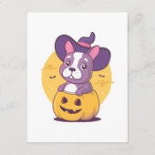 Frenchie Halloween Begleitkarte (Rückseite)