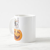 Frenchie Halloween Kaffeetasse (Vorderseite Links)