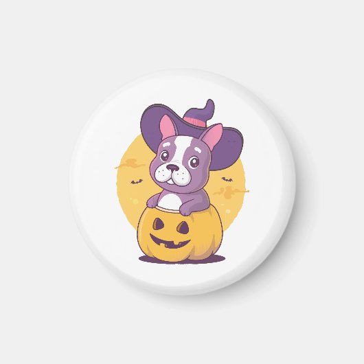 Frenchie Halloween Magnet (Vorne)