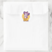 Frenchie Halloween Runder Aufkleber (Tasche)