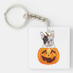 Frenchie Halloween Schlüsselanhänger