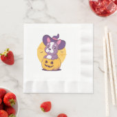 Frenchie Halloween Serviette (Beispiel)