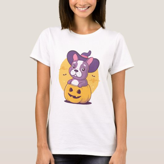 Frenchie Halloween T-Shirt (Vorderseite)
