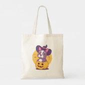 Frenchie Halloween Tragetasche (Rückseite)