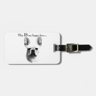 Frenchie Happy Face Gepäckanhänger