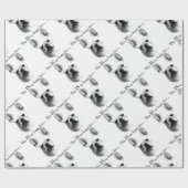 Frenchie Happy Face Geschenkpapier (Flach)