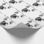 Frenchie Happy Face Geschenkpapier (Ecke)