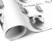 Frenchie Happy Face Geschenkpapier (Rolleneckpunkt)