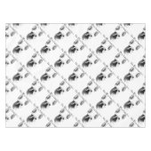 Frenchie Happy Face Tischdecke (Vorderseite (Horizontal))