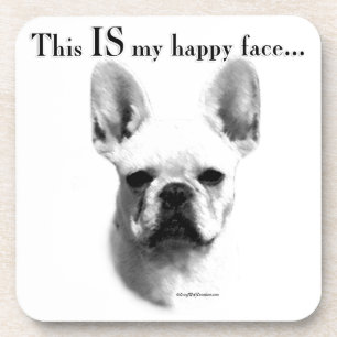Frenchie Happy Face Untersetzer