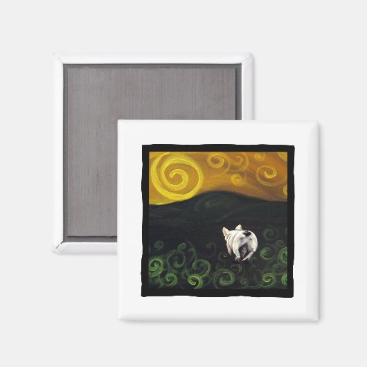 Frenchie Hintern Magnet (Vorderseite/Rückseite)