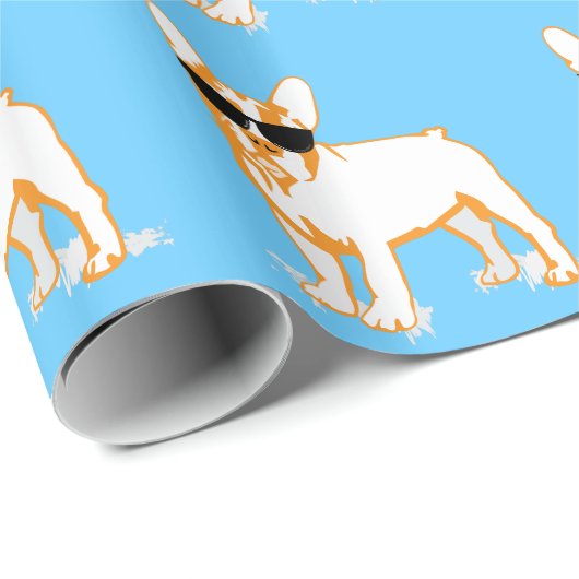 Frenchie Howlelu Geschenkpapier (Rolleneckpunkt)