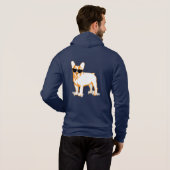 Frenchie Howlelu Kapuzenpullover Hoodie (Schwarz voll)