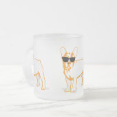 Frenchie Howlelu Mattglastasse (Vorderseite Links)