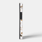 Frenchie Howlelu Orange Pattern Case-Mate iPhone Hülle (Rückseite / Rechts)