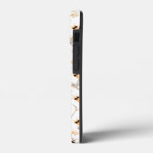 Frenchie Howlelu Orange Pattern Case-Mate iPhone Hülle (Rückseite / Links)