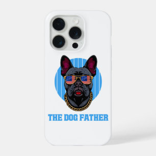 Frenchie Hund Papa Der Hundevater Patriotisches Ge iPhone 15 Pro Hülle
